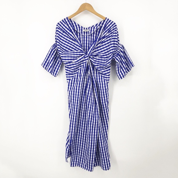 Farrow : Daytona Gingham Dress Blue Small/Medium - Picture 2 of 8